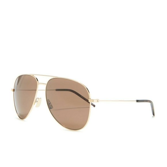 LAST ONE! 
NWT Saint Laurent Classic Aviator Sunglasses Brown main image 4